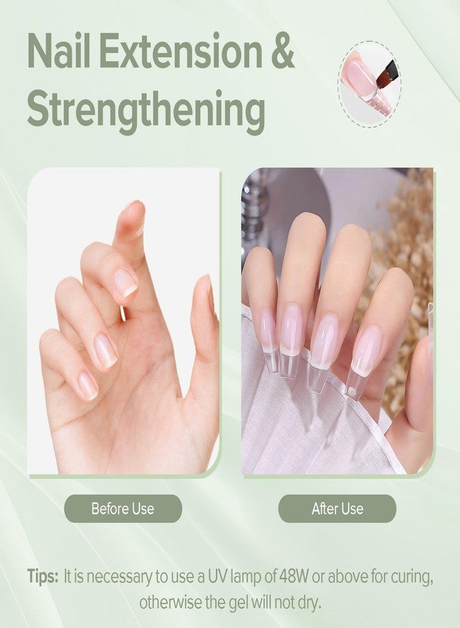 CANNI Builder Gel for Nails – 1 Fl Oz Clear Hard Gel for Nail Extension & Strengthening, Jelly Texture for DIY Nail Art - Image 3